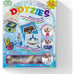 diamond dotz - kit 6 progetti blu