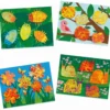 dipingere con le biglie - natura multicolore