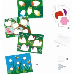 dipingere con le biglie - natura multicolore