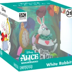 disney: alice in wonderland - bianconiglio - statua 10cm