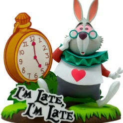 disney: alice in wonderland - bianconiglio - statua 10cm