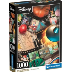 disney classic movies - puzzle compact + poster - puzzle 1000 pezzi