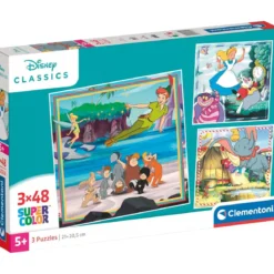disney classic - puzzle 3x48 pezzi