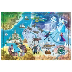 disney: frozen - story maps - puzzle 1000 pezzi