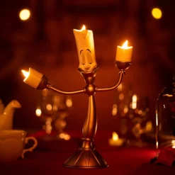 disney: la bella e la bestia - lampada - lumière