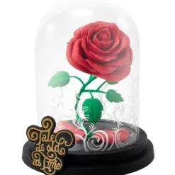 disney: la bella e la bestia - la rosa incantata - statua 12cm