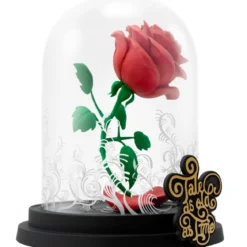 disney: la bella e la bestia - la rosa incantata - statua 12cm