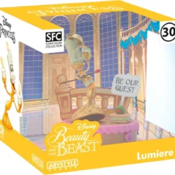 disney: la bella e la bestia - lumière - statua 12cm