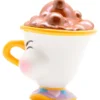 disney: la bella e la bestia - tazza 3d - chicco con bolle