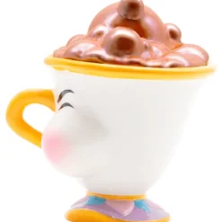 disney: la bella e la bestia - tazza 3d - chicco con bolle