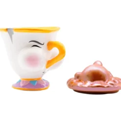 disney: la bella e la bestia - tazza 3d - chicco con bolle