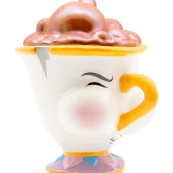 disney: la bella e la bestia - tazza 3d - chicco con bolle