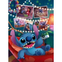 disney: lilo & stitch - stitch - puzzle compact + poster - puzzle 1000 pezzi