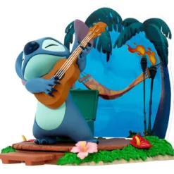 disney: lilo & stitch - stitch with guitar - statua 10cm