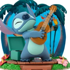 disney: lilo & stitch - stitch with guitar - statua 10cm