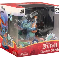disney: lilo & stitch - stitch with guitar - statua 10cm