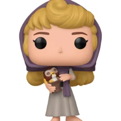 disney: sleeping beauty 65th anniversary - aurora with owl 9cm - funko pop 1454