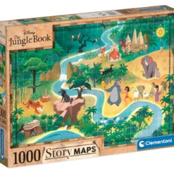 disney: the jungle book - story maps - puzzle 1000 pezzi