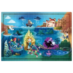 disney: the little mermaid - story maps - puzzle 1000 pezzi