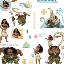 disney: vaiana - adesivo removibile da parete