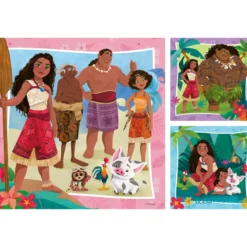 disney vaiana - puzzle 3x49 pezzi