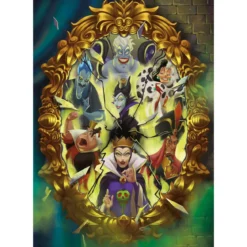 disney: villains - puzzle compact + poster - puzzle 1000 pezzi