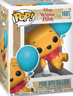 disney winnie the pooh - pooh with balloon 9cm - funko pop! 1681