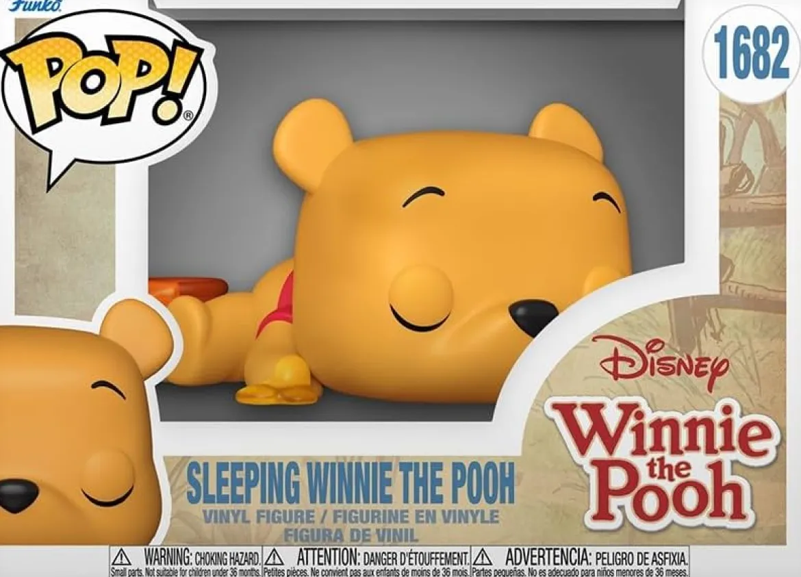 disney winnie the pooh - sleeping winnie the pooh 9cm - funko pop! 1682