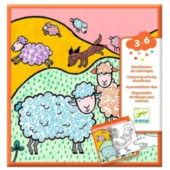 dispenser di disegni da colorare - fattoria