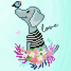 doggie love - diamond dotz beginner 50482 20,32x20,32cm