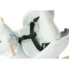 dondolo romeo il coccodrillo in legno e peluche - 60x30x45cm