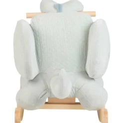 dondolo romeo il coccodrillo in legno e peluche - 60x30x45cm
