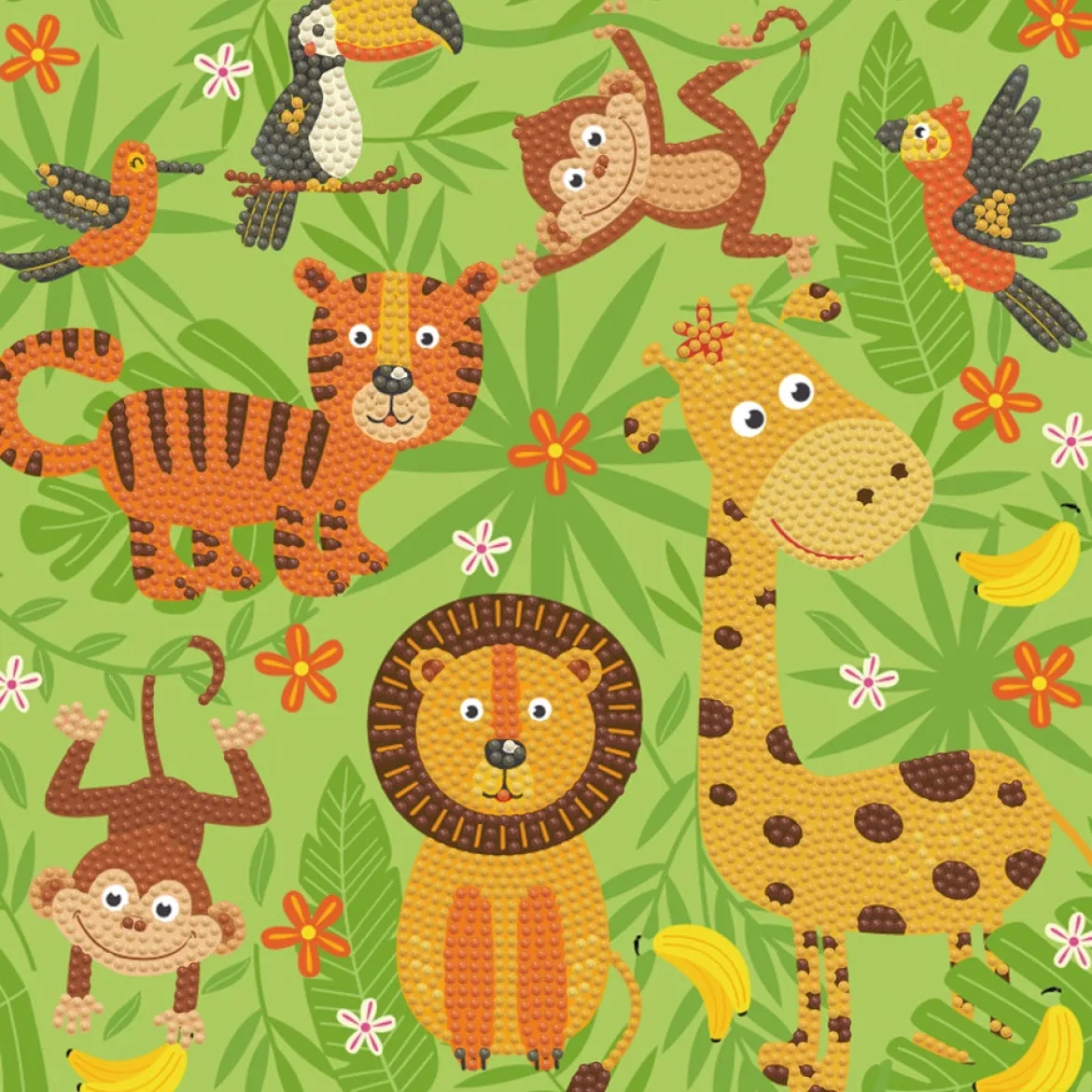 dotz in the jungle - dotz box 28x28cm dbx.027