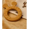 doudou con massaggiagengive raffi mostarda -22x22 cm