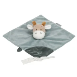 doudou luna la giraffa azzurro e color terra