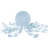 doudou polpo blu bicolor - peluche 25cm