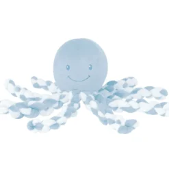 doudou polpo blu bicolor - peluche 25cm