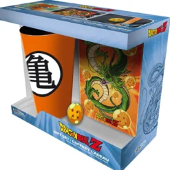 dragon ball - bicchiere xxl, pin, notebook