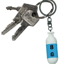 dragon ball - keychain 3d - blue plastic capsule