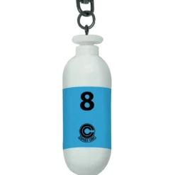 dragon ball - keychain 3d - blue plastic capsule