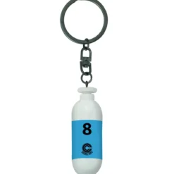 dragon ball - keychain 3d - blue plastic capsule