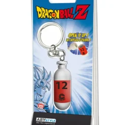 dragon ball - keychain 3d - red plastic capsule