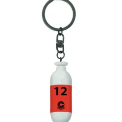 dragon ball - keychain 3d - red plastic capsule