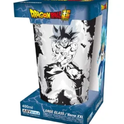 dragon ball super - bicchiere large glass 400ml - goku & vegeta