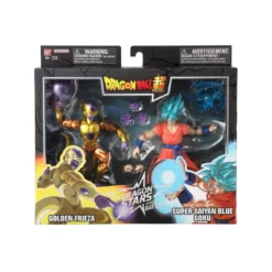 dragon ball super - dragon stars series battle pack - goku super saiyan blue vs golden freezer 17cm