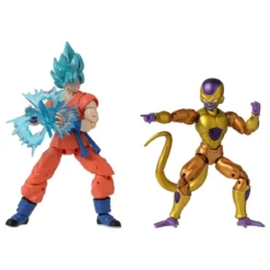 dragon ball super - dragon stars series battle pack - goku super saiyan blue vs golden freezer 17cm