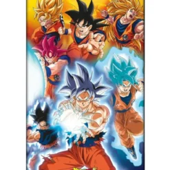 dragon ball super - poster maxi 91,5x61cm - goku's transformation