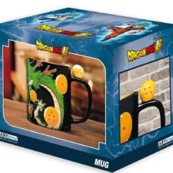 dragon ball super - tazza con manico 3d 460ml - shenron e sfere del drago