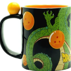 dragon ball super - tazza con manico 3d 460ml - shenron e sfere del drago
