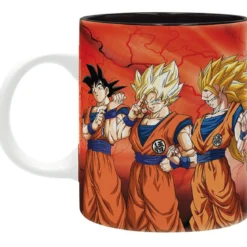 dragon ball super - tazza 320ml - goku transformations